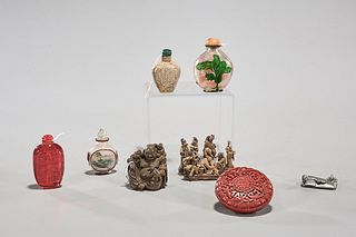 Group of Eight Various Chinese & Japanese Objects