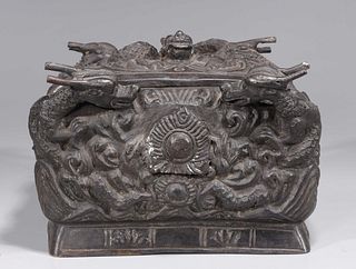 Chinese Bronze Dragon Box