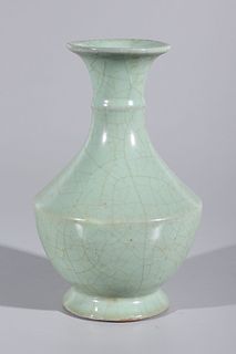 Chinese Celadon Glazed Porcelain Vase