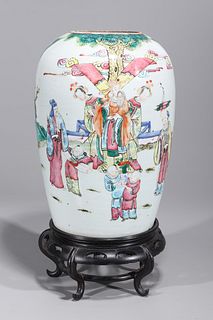 Antique Chinese Enameled Porcelain Vase