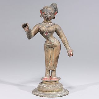 Antique Indian Dancing Radha Statue