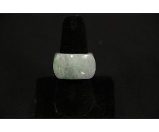 GREEN JADE CHINESE ARCHERS RING