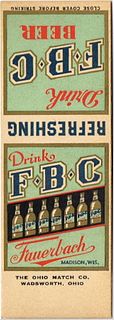 1933 F.B.C. Beer (sample) 115mm long WI-FAUER-3 No Advertising