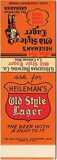 1937 Old Style Lager Beer (sample) 115mm long WI-HEIL-8 Self-Advertising