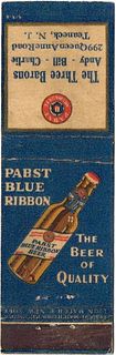 1933 Pabst Blue Ribbon Beer 116mm long WI-PAB-2 The Three Barons Andy - Bill - Charlie 299 Queen Anne Road Teaneck New Jersey