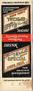 1935 Harry Mitchell's Special Lager Beer 113mm long TX-MITCHELL-1 For Health & Refreshment