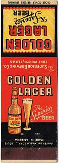 1933 Golden Lager Beer 111mm long TX-SUP-1 
