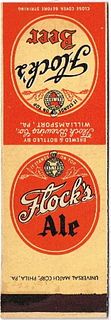 1934 Flock's Beer/Ale (sample) 114mm long PA-FLOCK-1 