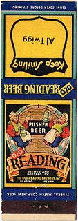 1933 Old Reading Pilsner Beer 113mm long PA-READ-1 Al Twigg