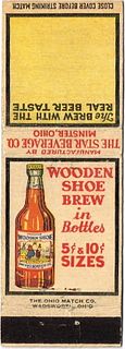1925 Wooden Shoe Brew 115mm long OH-STAR-1 No Advertising