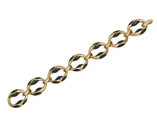 TIFFANY & CO., ANGELA CUMMINGS 18K Gold and Enamel Bracelet