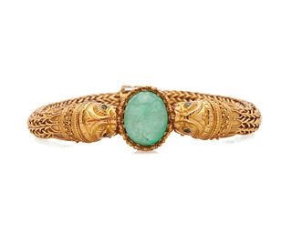 18K Gold and Emerald Bracelet