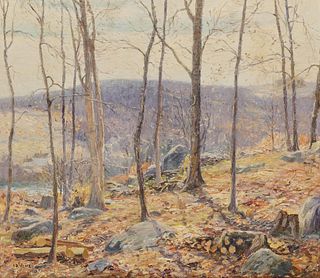 WILSON HENRY IRVINE, (American, 1869-1936), The Edge of the Wood