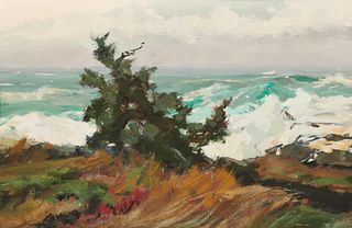 JAY HALL CONNAWAY, (American, 1893-1970), Tree and Waves