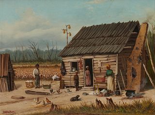 WILLIAM AIKEN WALKER, (American, 1838-1921), Plantation Scene