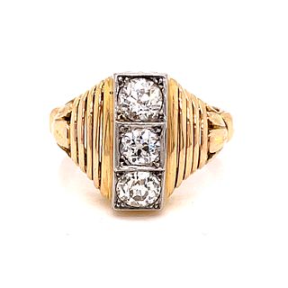 Art Deco 18K Diamond Ring
