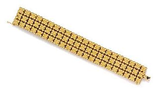 * An 18 Karat Yellow Gold Bracelet, Chaavae, 66.60 dwts.