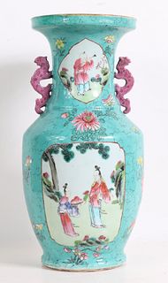 Chinese Double-Handled Baluster Vase