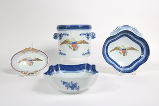 Four Mottahedeh Americana Porcelain Items