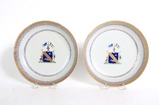 Pair of Chinese Export Saucers