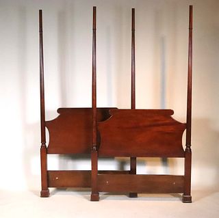 Chippendale Style Mahogany Bedstead