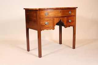 George III Inlaid Mahogany Dressing Table