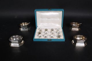 Tiffany & Co Set of Four Sterling Salt Cellars