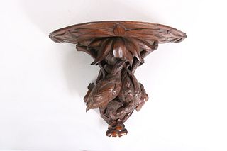Victorian Carved Walnut Bracket