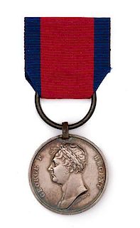 British Napoleonic Waterloo Medal Named to a Dragoon Guardsman 
