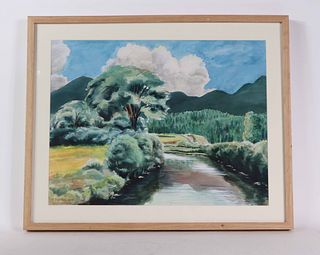 Peter Goodman, 'Lake Placid', Watercolor on Paper