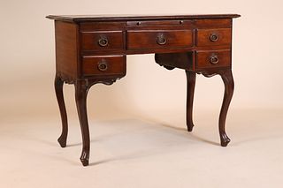 French Provincial Style Walnut Dressing Table