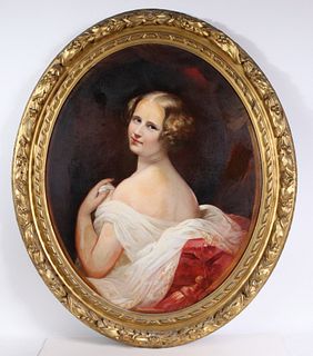 Oil on Canvas, Portrait of Virginia Hull Haight