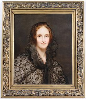 Oil on Canvas, Portrait of Mary Shelley