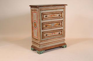 Painted Pine Diminutive Chest of Drawers