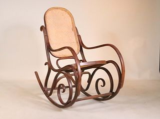 Thonet Style Bentwood Beechwood Rocking Chair
