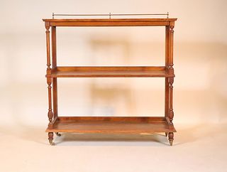Victorian Brass-Mounted Etagere