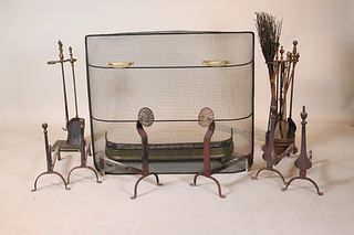 Group of Hearth Equipment, 19th C. and Later