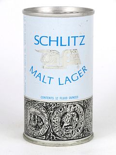 1969 Schlitz Malt Lager Beer Ring Top Can 121-13