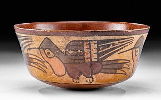 Nazca Polychrome Hummingbird Bowl