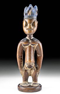 Early 20th C. Nigerian Yoruba Wood Ere Ibeji Figure