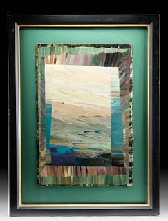 Signed Framed Sky Jones Painting - "Pastel Dawn" 1994