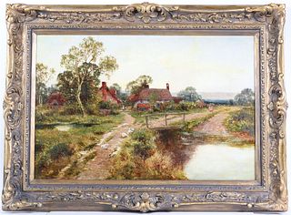 Oil on Canvas, Pastoral Landscape