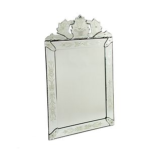 20th Century Venetian Rectangular Wall Mirror