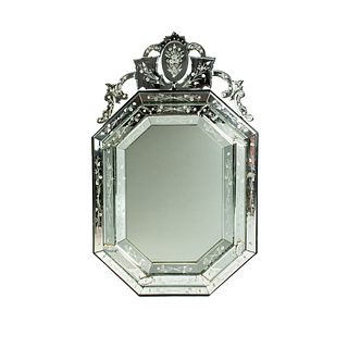 20th Century Venetian Octagonal Mirror