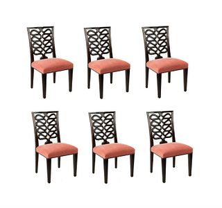 (6) Six Dessin Fournir Ribbon Back 1002-S Chairs
