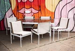 (7) Richard Schultz for Knoll Outdoor Dining Table & Chairs