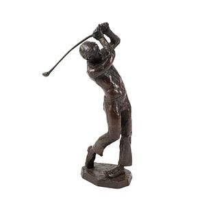 T.D. Kelsey 'Golfer' Bronze Sculpture