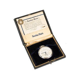 Hamilton 14K Gold-Filled Pocket Watch c. 1932