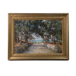 Camille Pissarro Signed Oil on Board c. 1870