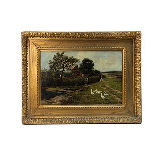 Daniel Fisher Signed Oil on Canvas c. 1884